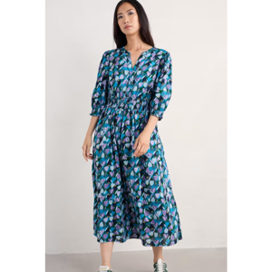 Seasalt Fawn Organic Cotton Waisted Midi Dress